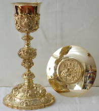 French Antique Baroque Chalice